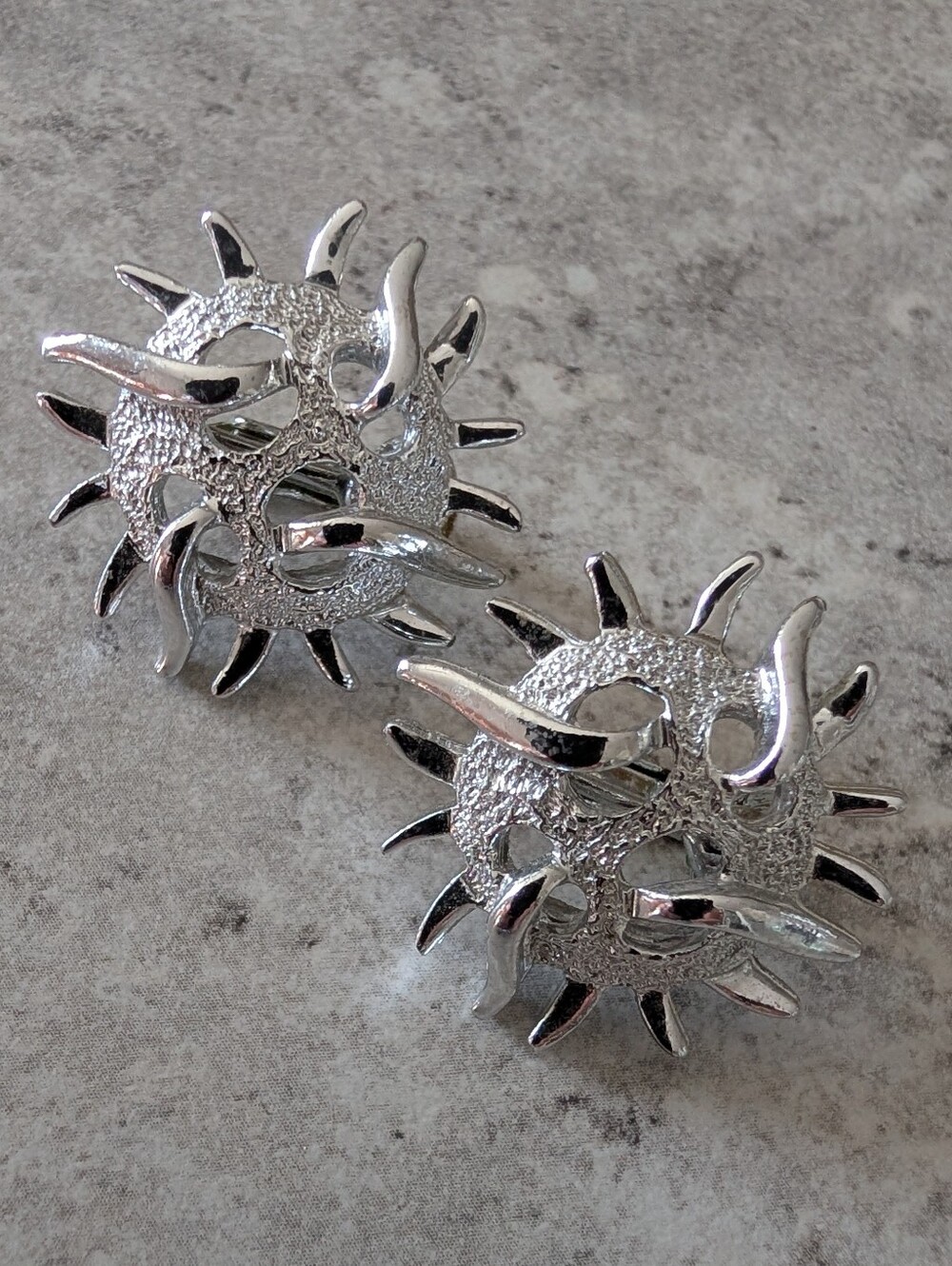 Vintage Sarah Coventry "Sea Urchin" Clip On Earrings